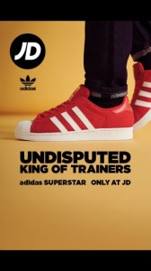 jd red adidas trainers